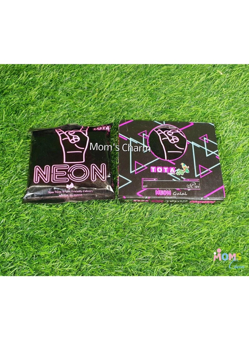 Tota Neon Gulal Eco-Friendly Herbal Holi Color Powder – Multicolor, 75 g x 6 Pouches - Image 3